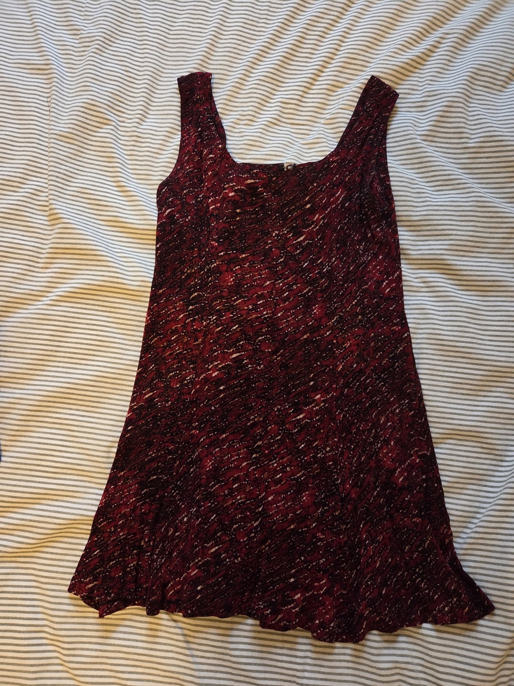 Red & Black 90s Mini Dress